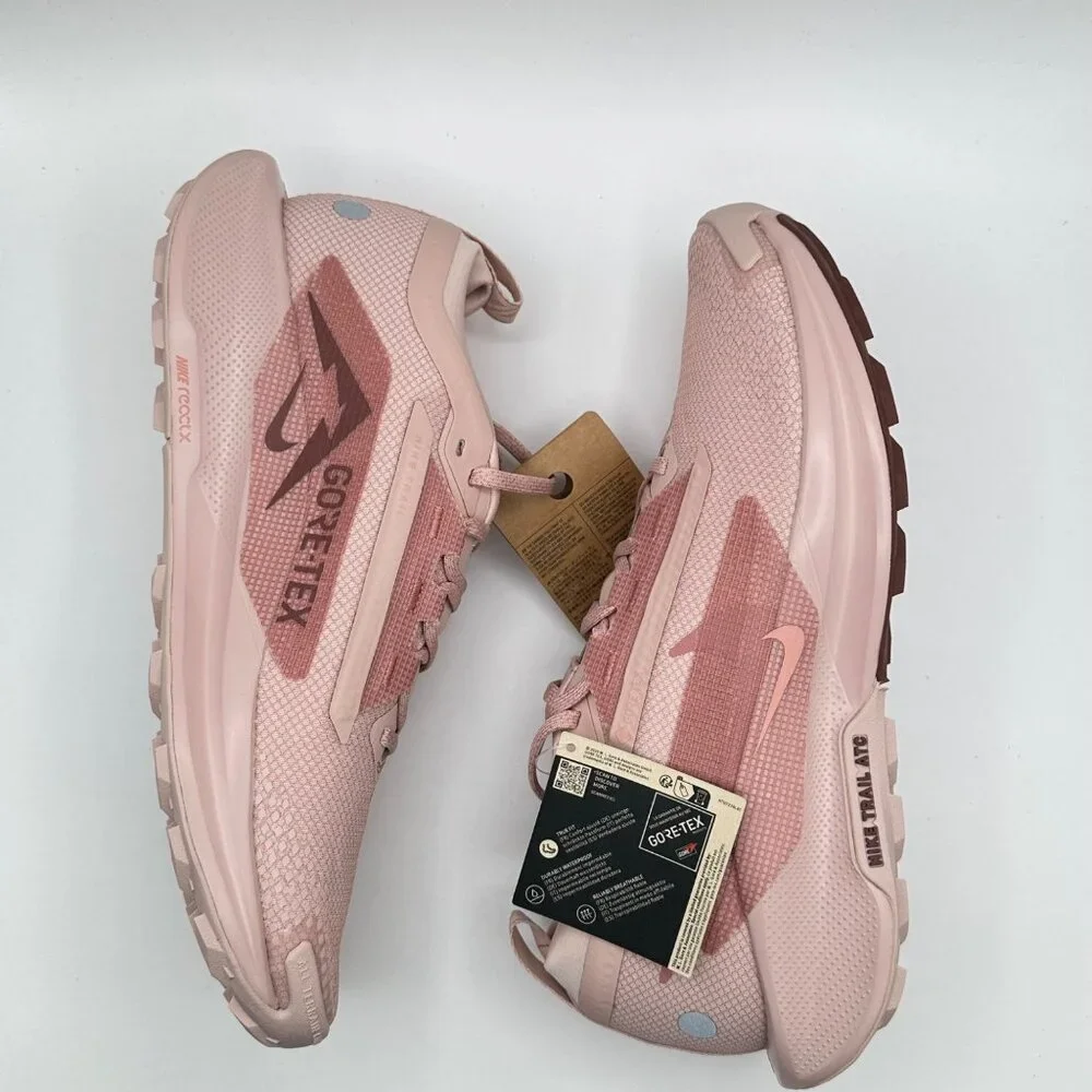 Nike Pegasus Trail 5 Gore-Tex Pink Running FQ0912-601 Women’s 10.5 / Men's 9 - Picture 5 of 9